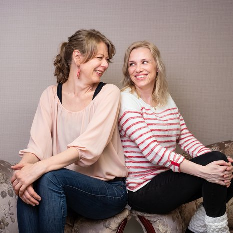 Älä suorita, älä uuvu. Siinä Laura Ruotsalaisen (vas.) ja Susanna Tiljanderin tärkeimmät ohjeet itselleen ja toisilleen.