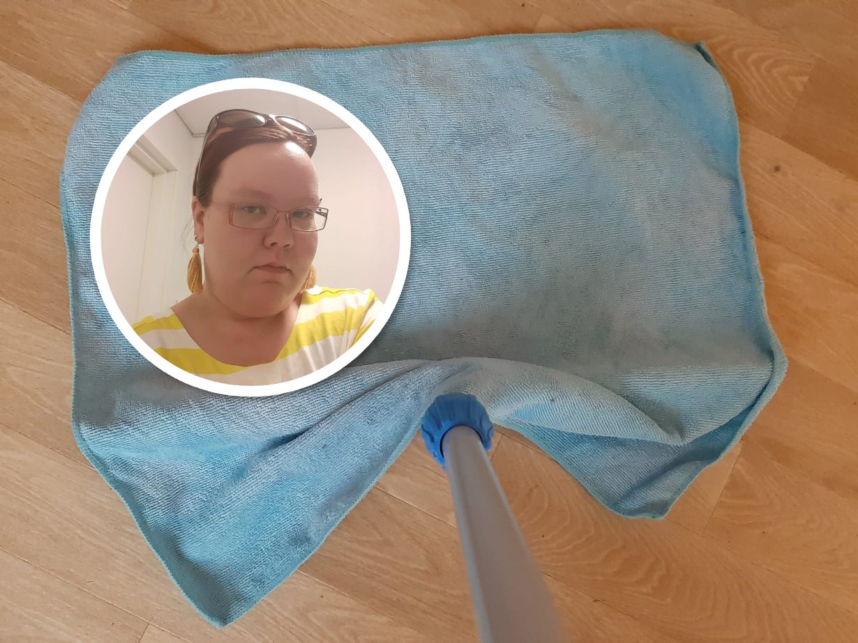 Johannalla oli käytössään aiemmin vain muutama mikrokuituliina. Nyt niitä on kymmeniä, hän sanoo.