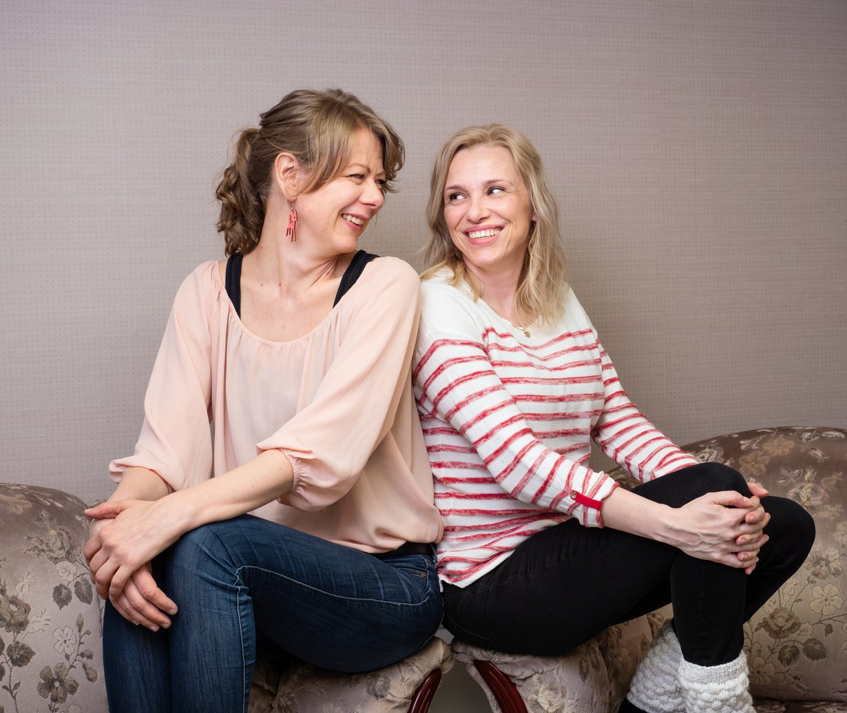 Älä suorita, älä uuvu. Siinä Laura Ruotsalaisen (vas.) ja Susanna Tiljanderin tärkeimmät ohjeet itselleen ja toisilleen.