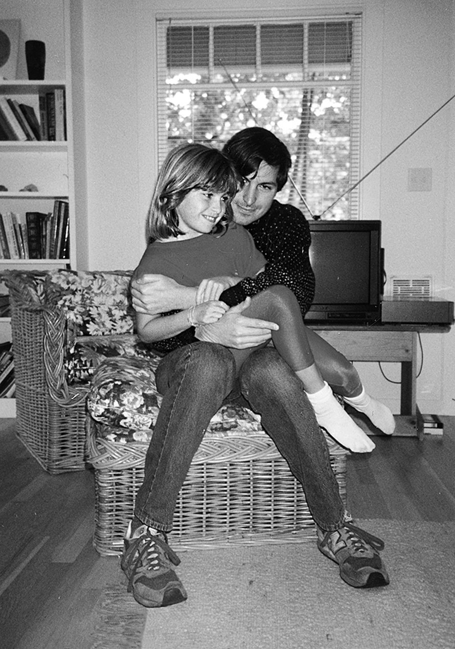 Lisa ja isä, Steve Jobs. Pikkusintin kuvituskuva.