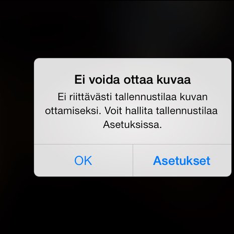 Mikäs tuttu ilmoitus se siinä!