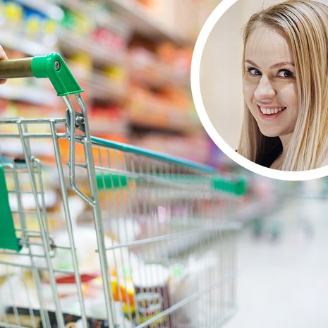 Virve ei halua ottaa ruokaostoksista stressiä. Kuvat: Shutterstock ja Sanoma-arkisto / Magnus Laupa