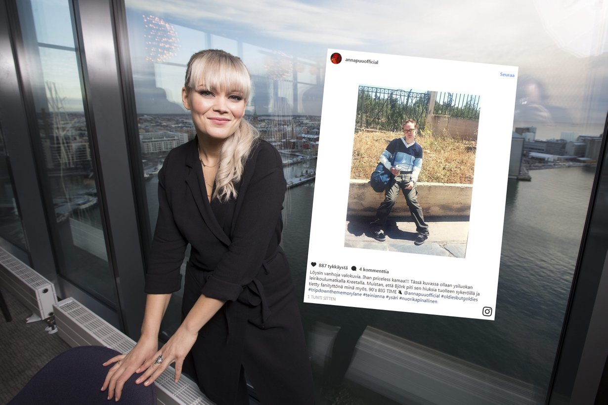 Ihan heti kuvan nuorukaista ei tunnistaisi Anna Puuksi! Kuvat: Sanoma-arkisto / Pete Aarre-Ahtio