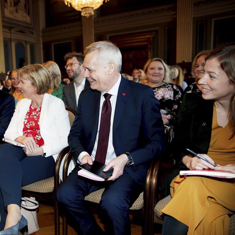 Hallituspuolueiden puheenjohtajat.