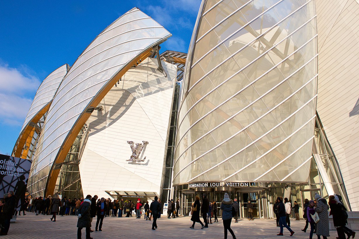 Fondation Louis Vuitton -taidemuseo on toiminut Pariisissa vuodesta 2014.