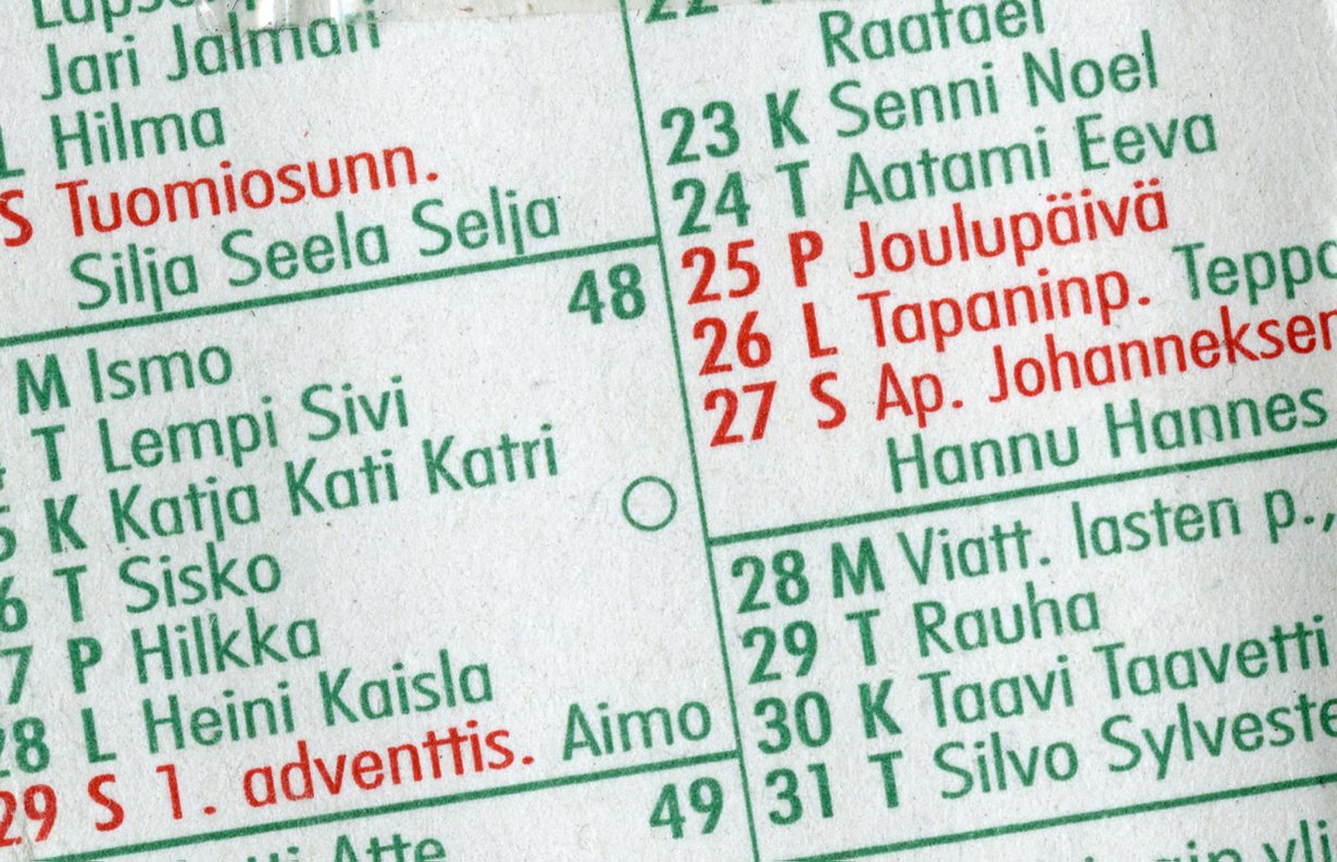 Siinä niitä olisi muutama vaihtoehto. Nimiä siis.