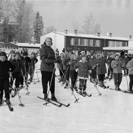 Hiihto on koululiikuntaklassikko. Kuva: <span class="photographer">Sanoma-arkisto</span>