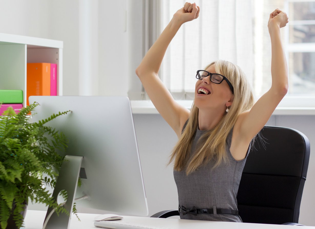Voittajan on helppo hymyillä. Kuva: Shutterstock