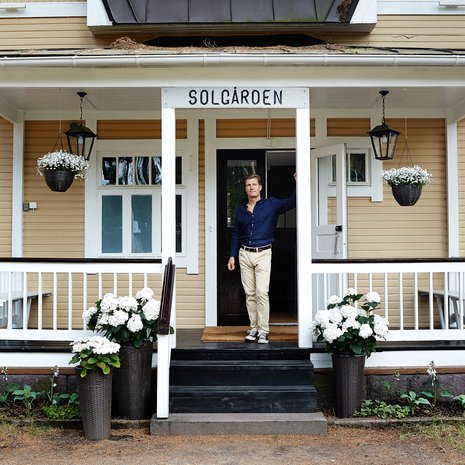 Staffan Tallqvistin kunnostuttama Villa Solgården on auki pensionaattina kesäkuukaudet.