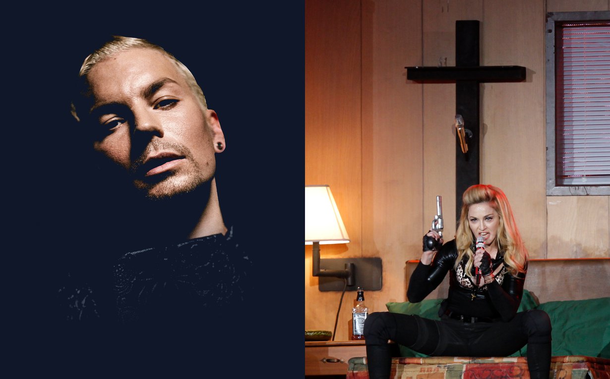 Mitä Madonna edellä, sitä Antti Tuisku perässä? Molemmat ovat yhdistelleet musiikkiinsa uskonnollisia elementtejä.