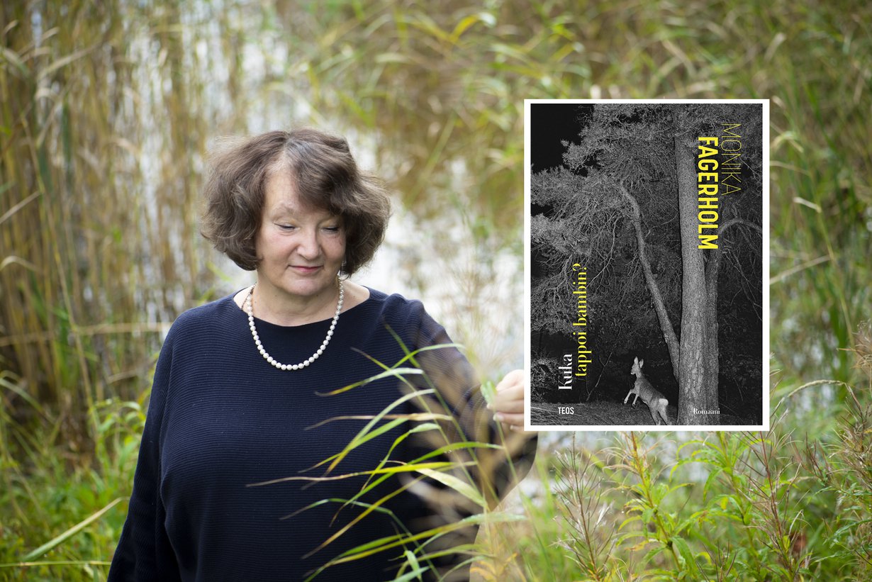 Monika Fagerholm on tänä vuonna Finlandia-ehdokkaana romaanillaan Kuka tappoi bambin. Kuvat: Sanoma-arkisto / Milla von Konow ja Teos
