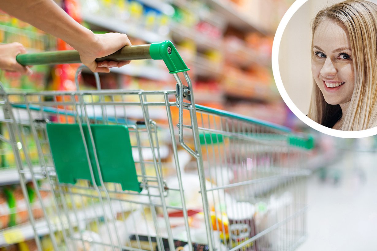 Virve ei halua ottaa ruokaostoksista stressiä. Kuvat: Shutterstock ja Sanoma-arkisto / Magnus Laupa