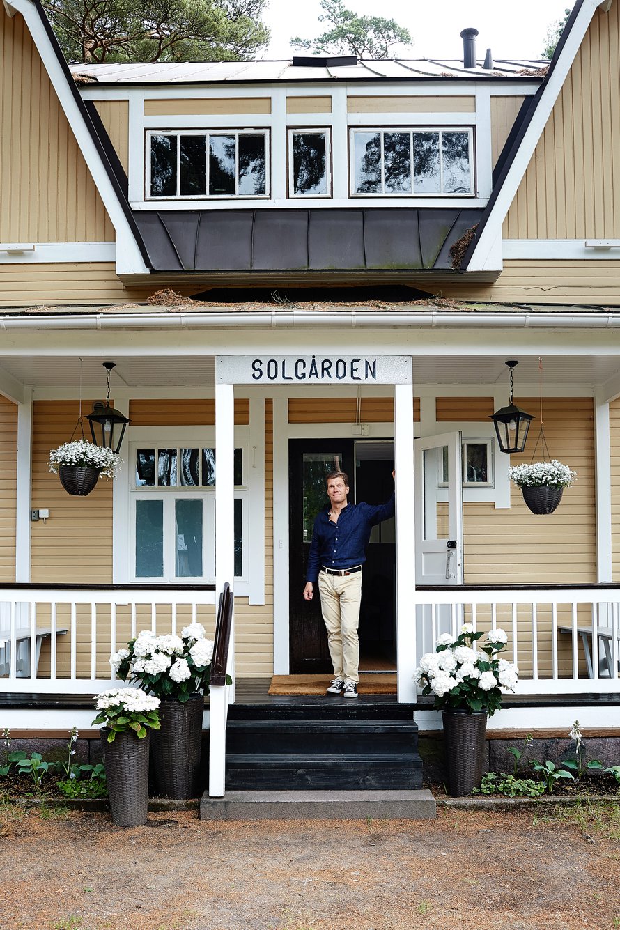Staffan Tallqvistin kunnostuttama Villa Solgården on auki pensionaattina kesäkuukaudet.